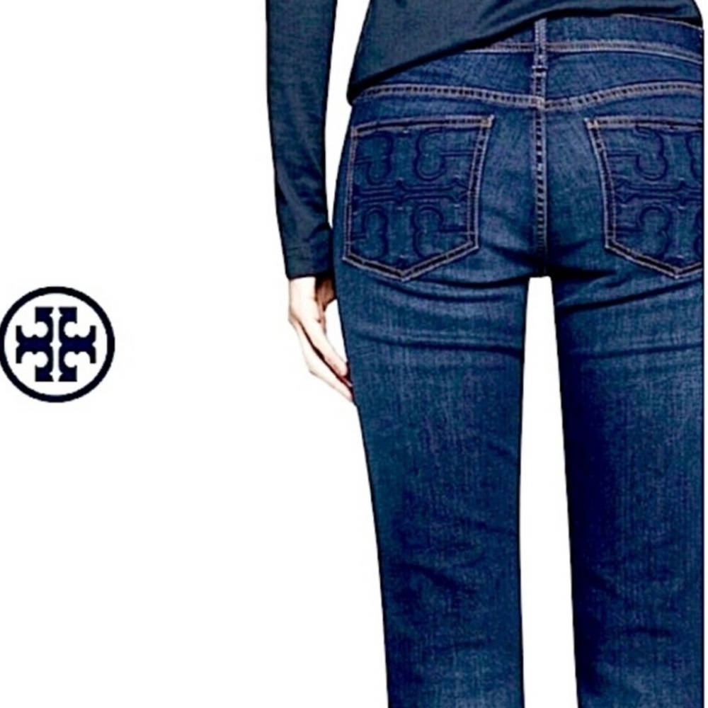 Tory Burch Dark Blue Super Skinny Leg Jeans
Sz 25
Really cute jeans!!